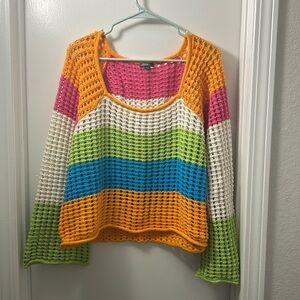 Colorful Crochet Coverup